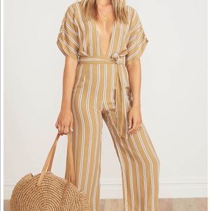 CLEAN OUT Faithfull the brand striped jumpsuit